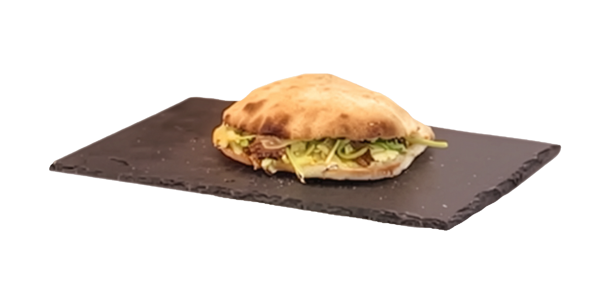 Puccia Romana con spalla di maiale